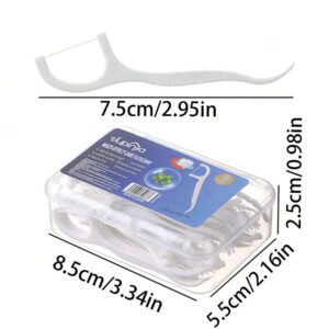 500pcs Cure-dents, Fil De Nettoyage En Profondeur, Fil De Voyage Jetable Portable, Fil Ultra-mince En Forme Darc Pour Le Nettoyage Interdentaire, Cordes De Fil Ciré, Fil De Cure-dents À Saveur Naturelle, Essentiel De Voyage, Hygiène Buccale, Nettoyage En Profondeur, Nécessité Quotidienne, Décoration De La Maison, Salon, Chambre À Coucher, Salle De Bain, Mariage, Fête, Anniversaire, Cadeau Pour Homme, Maman, Papa, Amis, Nouvel An, Accessoire, Cadeau Amusant, Portable, Pratique.