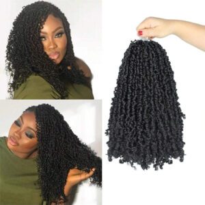 Cheveux tressés au crochet Yanky 8/10/12/14 pouces 1/4/9 paquets Mini Yankee Twist Cheveux pré-bouclés au crochet Micro Yaki Twist Extensions de tresses au crochet pour femmes, T1B/30