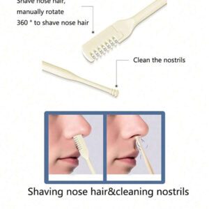 1/5/10/20 ensembles de tondeuse à poils de nez et d'oreilles, facile à nettoyer, double usage pour le retrait des poils de nez/oreilles, design rotatif à 360 degrés, unisexe