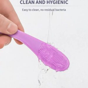 4 pièces Brosse de nettoyage des pores du nez en silicone, éliminateur de points noirs portable, outil de nettoyage de beauté