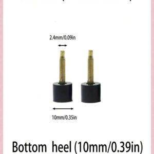 3 paires/5 paires d'accessoires de talons hauts à clous, capuchons de remplacement pour talons aiguilles, embouts de talon antidérapants et anti-usure, cache-talon silencieux pour talons hauts