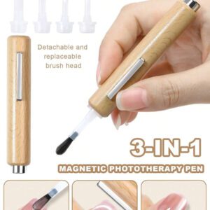 6 EN 1 Bâton magnétique multifonction puissant pour vernis gel effet œil de chat, outil de manucure, stylo magnétique, design d'art des ongles, effet paillettes, outils de manucure magiques, rentrée scolaire