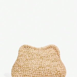 SHEIN SXY Pochettes pour femmes, sac au crochet, orange et or, à la mode, élégant, simple, personnalisé, polyvalent, classique, pour les rendez-vous, le quotidien, le shopping, le thé de l'après-midi, la plage, les vacances, les jours fériés, l'été, le bord de mer