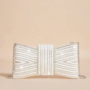 SHEIN Belle Luxueuse, glamour, élégante, sac pochette pour femme, sac de soirée pour femme, pour filles, dames, femmes, étudiantes, pour mariées, demoiselles d'honneur, invités de mariage, lune de miel, pour soirée, bal de promo, mariage, club, rendez-vous, soirée. Excellente correspondance avec les robes de fête pour femmes, sacs de fête pointus, parfait pour la fête, le mariage, le bal de promo, le dîner/le banquet, les articles essentiels de mariage, parfaitement assorti à la robe de remise des diplômes, aux robes de bal de promo