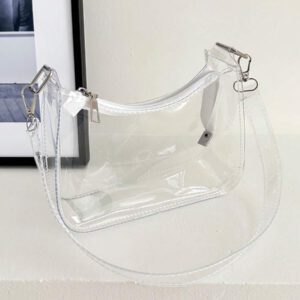 Sac à bandoulière transparent, sac clair approuvé pour les stades pour les concerts, sac PVC unisexe pour les événements sportifs