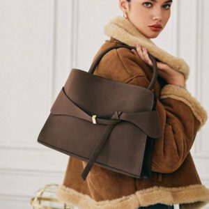 SHECARRY 1 pièce Sac fourre-tout femme de couleur unie et spacieux, convenant pour les déplacements quotidiens et les voyages, sac pour femme élégant et de luxe