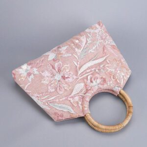 Sac fourre-tout à paillettes de grande capacité pour femme, sac fourre-tout en lin à poignée en rotin de mode simple, convenant aux vacances. Sac fourre-tout à fleurs pailletées. Vacances, fêtes, plages, croisières, cadeaux. (La position du motif est coupée au hasard)