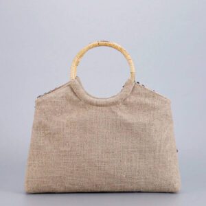 Sac fourre-tout à paillettes de grande capacité pour femme, sac fourre-tout en lin à poignée en rotin de mode simple, convenant aux vacances. Sac fourre-tout à fleurs pailletées. Vacances, fêtes, plages, croisières, cadeaux. (La position du motif est coupée au hasard)
