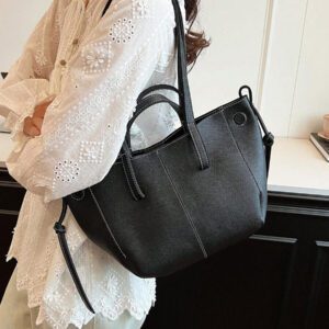 Nouveau sac fourre-tout minimaliste polyvalent à grande capacité avec bandoulière