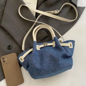2025 Nouveau sac fourre-tout vintage plissé petit, sac à bandoulière minimaliste pour navetteurs