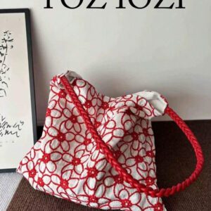 Sac à épaule campus doux à pois floraux en dentelle pour filles, convient aux étudiantes universitaires, sac fourre-tout polyvalent en canevas