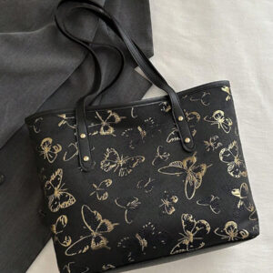 Sac à main à la mode avec nœud brodé et blocs de couleurs, sac fourre-tout minimaliste pour les vacances, idéal pour le shopping, le portefeuille, les courses, les jeunes femmes, les étudiantes, les nouvelles arrivantes et les cols blancs. Idéal pour le bureau, l'université, le travail, les affaires, les déplacements domicile-travail, les activités de plein air, les voyages et les sorties.