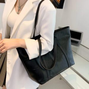 Sac fourre-tout d'épaule avec relief crocodile, sacs de travail attrayants pour femmes