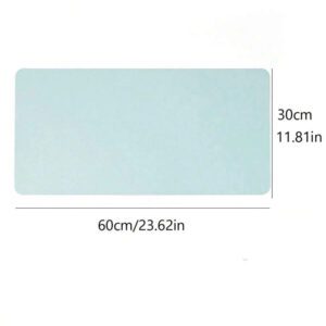 Tapis de table pour art des ongles gris, imperméable et pliable. Repose-bras et repose-main pour manucure, microfibre doux et résistant. Tapis de table pour manucure pour technicien des ongles, salon ou à la maison