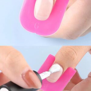 FULL BEAUTY 26 pièces Modèle de soins des ongles Anti-Nail Clip Modèle anti-débordement de vernis à ongles, accessoires d'art des ongles, fournitures pour ongles, outils pour ongles, outils d'art des ongles, rentrée scolaire, ongles, outils pour ongles pour les ongles rapportés