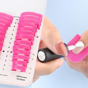 FULL BEAUTY 26 pièces Modèle de soins des ongles Anti-Nail Clip Modèle anti-débordement de vernis à ongles, accessoires d'art des ongles, fournitures pour ongles, outils pour ongles, outils d'art des ongles, rentrée scolaire, ongles, outils pour ongles pour les ongles rapportés