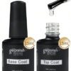 Ensemble De Base Et De Couche Supérieure, Combinaison Mate Et Brillante De 2 Pièces De 15 Ml Sans Essuyage Pour Vernis À Ongles En Gel Durcissant À La Lumière Uv/led, Manucure Artistique Pour Les Ongles De Salon De Bricolage Pour Femmes