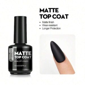 8,5 ml Sans Essuyage Vernis De Finition Brillant Gel Top Coat Base Coat 7 en 1 Gel Modeleur Vernis De Finition Mat - Finition Brillante Et Long-Lasting, Kit De Démarrage De Vernis À Ongles Gel Lampe À Ongles Amovible