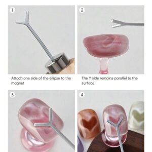 Beautizon Nailartlab 3 en 1 Aimant pour ongles en forme de Y, outils multifonctions pour manucure UV, bâtonnets magnétiques pour nail art à domicile ou en salon, DIY, fournitures pour ongles, outils pour ongles, outils de nail art, rentrée scolaire, ongles, outils pour faux ongles, outils de manucure et pédicure
