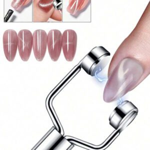 Beautizon Nailartlab 3 en 1 Aimant pour ongles en forme de Y, outils multifonctions pour manucure UV, bâtonnets magnétiques pour nail art à domicile ou en salon, DIY, fournitures pour ongles, outils pour ongles, outils de nail art, rentrée scolaire, ongles, outils pour faux ongles, outils de manucure et pédicure