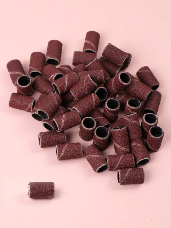 100 pièces Bandes de ponçage de 180 grains et embout de lime électrique pour manucure, tête de coupe de vernis à ongles pour machine – Image 8