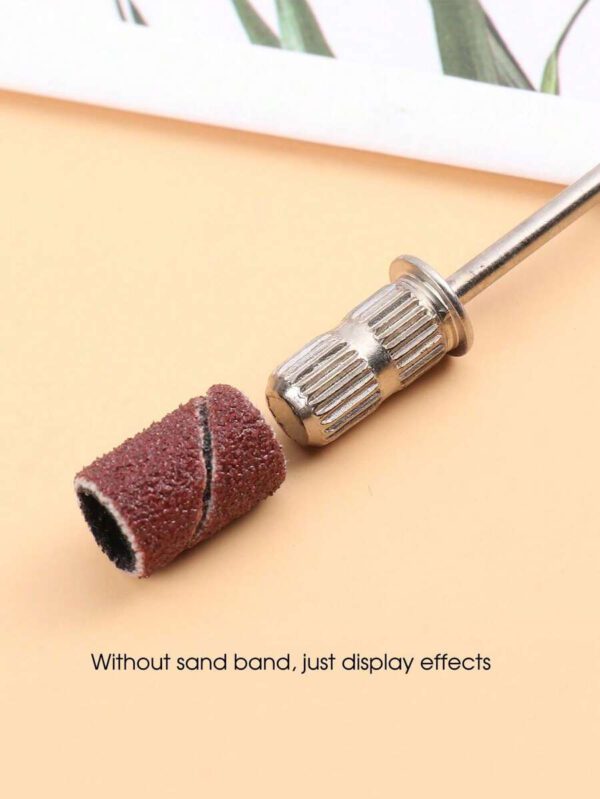 100 pièces Bandes de ponçage de 180 grains et embout de lime électrique pour manucure, tête de coupe de vernis à ongles pour machine – Image 9