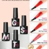 coscelia 5 pièces Ensemble de base et de top coat gel à tremper, top coat mat et pailleté doré et argenté pour vernis à ongles en gel, fournitures de manucure longue durée pour cadeau de salon DIY pour femmes