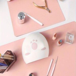 1 pièce Tapis de table de manucure pliable - durable, imperméable, résistant aux taches, convient pour la nail art et la manucure, de qualité salon, accessoire de manucure professionnel