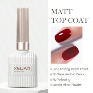 XEIJAYI Vernis À Ongles En Caoutchouc Mat Russe, 15ml, Joint Uv Néon Y2k, Design Artistique Esthétique, Couche De Base Mate, Gel Populaire Pour Nail Art, Manucure, Bricolage, Salon, Cadeau Pour Fille