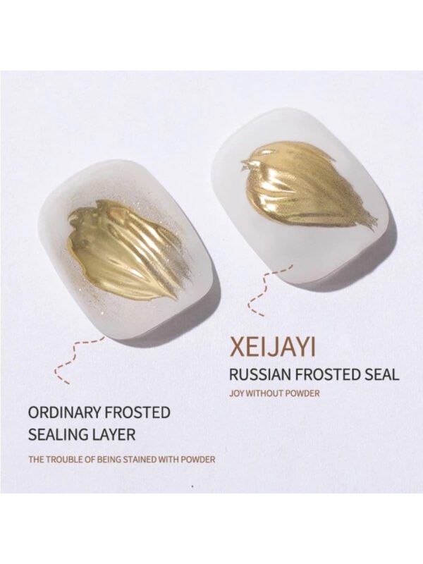XEIJAYI Vernis À Ongles En Caoutchouc Mat Russe, 15ml, Joint Uv Néon Y2k, Design Artistique Esthétique, Couche De Base Mate, Gel Populaire Pour Nail Art, Manucure, Bricolage, Salon, Cadeau Pour Fille – Image 4