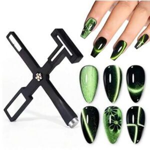 5 EN 1 Bâton magnétique multifonction puissant pour vernis gel œil de chat 3D, outil de manucure, stylo magnétique, design d'art des ongles, effet paillettes, outils de manucure de salon, fournitures pour ongles, outils pour ongles, outils d'art des ongles, rentrée scolaire, ongles, outils pour ongles à clipser