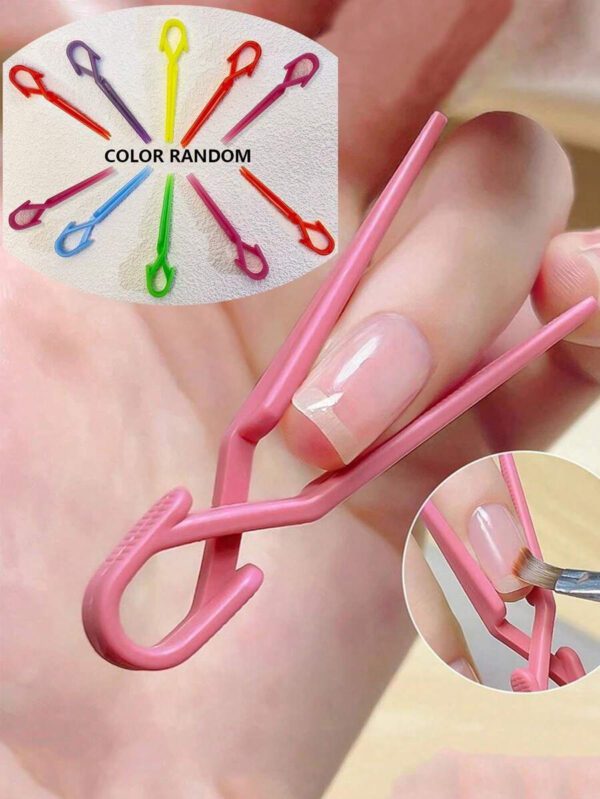10 pièces Ensemble de clips à ongles anti-fuite de vernis à ongles de couleurs mélangées. Outils de manucure pour prévenir les fuites. (10 pièces de couleurs mélangées), fournitures pour ongles, outils pour ongles, outils pour nail art, rentrée scolaire, ongles, outils pour ongles pour faux ongles, outils de manucure et pédicure – Image 2