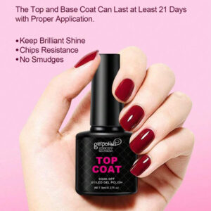 Vernis à ongles gel top coat mat, vernis à ongles gel top coat sans essuyage, finition mate à tremper, longue durée, cadeau DIY nécessaire pour le salon de manucure à domicile, lampe UV/LED requise