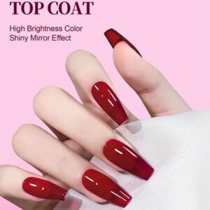 Vernis à ongles gel top coat mat, vernis à ongles gel top coat sans essuyage, finition mate à tremper, longue durée, cadeau DIY nécessaire pour le salon de manucure à domicile, lampe UV/LED requise