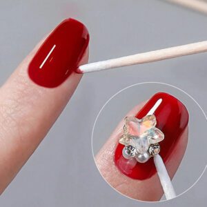 Environ 100 pièces/paquet Bâtonnet en bois à double tête pour essuyer le vernis à ongles, petit embout double tête pour outils de beauté de maquillage des sourcils tatoués pour essuyer, 1/2/3/4/5/10/20 paquets pour la méthode d'emballage, fournitures pour ongles, outils pour ongles, outils pour nail art, rentrée scolaire, ongles, outils pour ongles pour les faux ongles
