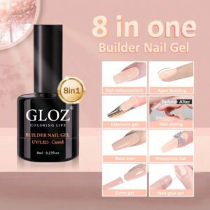 GLOZ Vernis top coat mat - Vernis top coat mat sans essuyage Gel UV à tremper dans une lampe à ongles. Vernis à ongles de Noël mat et fini . Coffret cadeau pour femmes