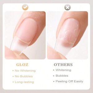 GLOZ Vernis top coat mat - Vernis top coat mat sans essuyage Gel UV à tremper dans une lampe à ongles. Vernis à ongles de Noël mat et fini . Coffret cadeau pour femmes
