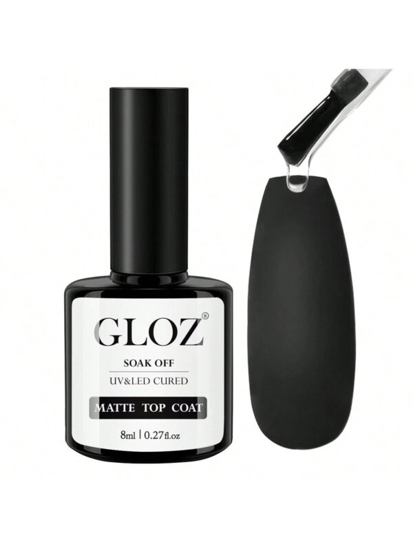 GLOZ Vernis top coat mat - Vernis top coat mat sans essuyage Gel UV à tremper dans une lampe à ongles. Vernis à ongles de Noël mat et fini . Coffret cadeau pour femmes – Image 23