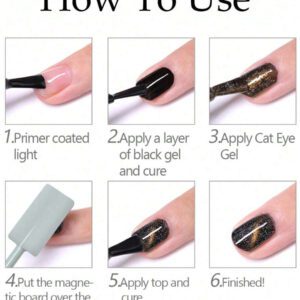 2 pièces Aimants pour ongles gel effet œil de chat 4 en 1, outils multifonctions pour manucure UV, fleurs, bâtonnets magnétiques pour salon de beauté et DIY à domicile, fournitures pour ongles, outils pour ongles, outils de nail art, rentrée scolaire, ongles, outils pour faux ongles