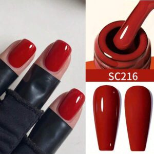 Tonitu g. Vernis à ongles en gel Tonitu G 7ml - 7 couleurs vibrantes, décoffrage, durcissement UV/LED, rouge bordeaux marron chocolat noir bleu macaron jaune. Vernis gel semi-permanent pour manucure à la maison, au salon et nail art. Cadeau pour les femmes