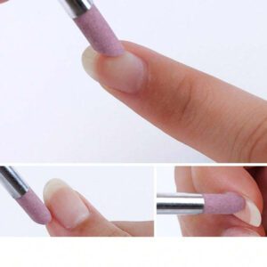 5 pièces Ensemble de stylos de polissage en quartz et céramique pour manucure, éliminateur de peau morte et de cuticules à 45 degrés, pierre ponce, repoussoir de cuticules pour ongles naturels, ongles en gel, fournitures pour ongles, outils pour ongles, outils pour nail art, rentrée scolaire, ongles, outils pour ongles à clipser, outils de manucure et de pédicure