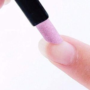 5 pièces Ensemble de stylos de polissage en quartz et céramique pour manucure, éliminateur de peau morte et de cuticules à 45 degrés, pierre ponce, repoussoir de cuticules pour ongles naturels, ongles en gel, fournitures pour ongles, outils pour ongles, outils pour nail art, rentrée scolaire, ongles, outils pour ongles à clipser, outils de manucure et de pédicure