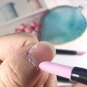 5 pièces Ensemble de stylos de polissage en quartz et céramique pour manucure, éliminateur de peau morte et de cuticules à 45 degrés, pierre ponce, repoussoir de cuticules pour ongles naturels, ongles en gel, fournitures pour ongles, outils pour ongles, outils pour nail art, rentrée scolaire, ongles, outils pour ongles à clipser, outils de manucure et de pédicure