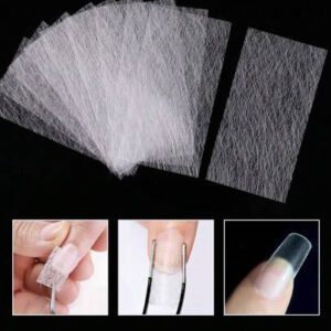 klimonla 10 pièces/boîte Outils d'art pour ongles en fibre, sans formes, pour l'extension, le renforcement et les ongles naturels pour les femmes. Accessoires d'extension d'ongles DIY, fournitures pour ongles, outils pour ongles, outils d'art pour ongles, rentrée scolaire, ongles, outils pour ongles à clipser