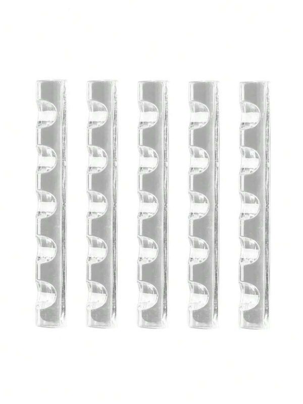 1 pièce Support en acrylique transparent à 5 fentes pour pinceaux à ongles, support multirangs transparent, organisateur de rangement pour outils de peinture des ongles, présentoir pour salon de manucure – Image 5
