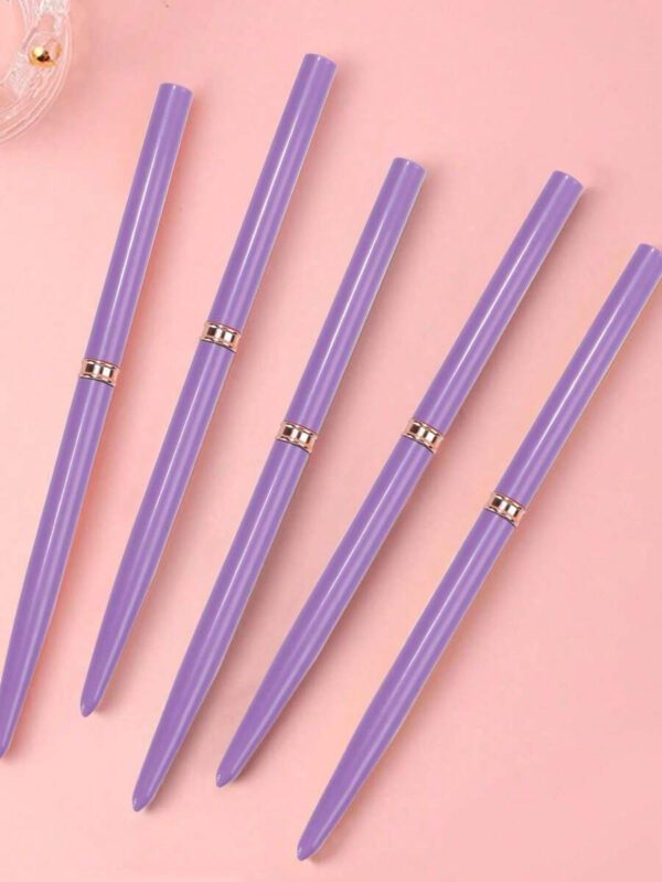 Set de pinceaux professionnels pour la peinture de détails sur les ongles, 5 petits pinceaux pour la conception et la technique de vernis à ongles, avec des lignes fines, des rayures, des pointes aux dimensions 7/9/11/ 15/20 mm, crayon à ongles de longueur de corps fine – Image 30