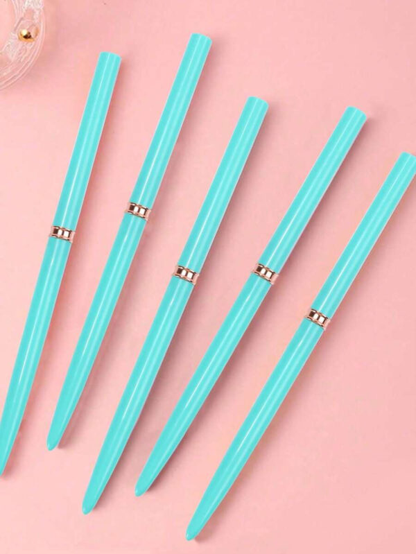 Set de pinceaux professionnels pour la peinture de détails sur les ongles, 5 petits pinceaux pour la conception et la technique de vernis à ongles, avec des lignes fines, des rayures, des pointes aux dimensions 7/9/11/ 15/20 mm, crayon à ongles de longueur de corps fine – Image 37