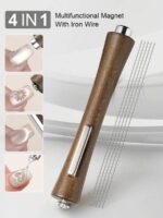 1 pièce/2 pièces Aimants pour vernis à ongles gel effet œil de chat et fil de fer robustes 4 en 1, outils de manucure multifonctions UV, bâtonnets magnétiques pour manucure à domicile ou en salon, accessoires DIY, fournitures pour ongles, outils pour ongles, outils de nail art, rentrée scolaire, ongles, outils pour ongles à clipser, outils de manucure et pédicure – Image 2