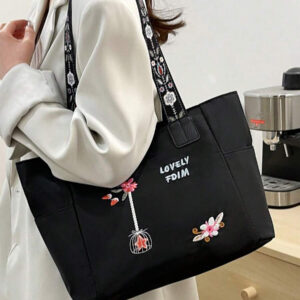 Sac à main en tissu, sac à bandoulière bohème, sac fourre-tout vintage pour femme, sac d'école et porte-documents de style artistique pour femmes ou étudiantes, parfait pour les livres, le shopping, la rentrée et plus encore