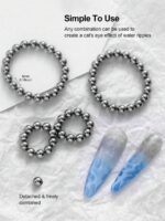 Beautizon Nailartlab 2 pièces Ensemble d'outils de manucure magnétique en forme de cœur, aimant multifonctionnel en forme de griffe de chat puissant et outil magnétique en forme de cœur en Y pour effet œil de chat 5D, convient pour les accessoires de salon de manucure, fournitures pour ongles, outils de manucure, outils d'art pour les ongles, retour à l'école, ongles, outils pour les faux ongles, outils de manucure et de pédicure – Image 3